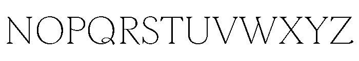 Morion Thin Font UPPERCASE