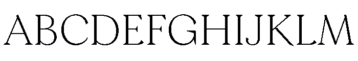 Morion UltraLight Font UPPERCASE