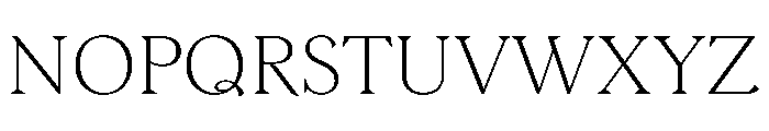 Morion UltraLight Font UPPERCASE