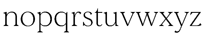 Morion UltraLight Font LOWERCASE