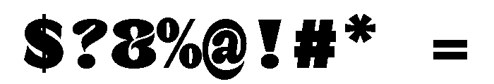 MottiMono Black Font OTHER CHARS