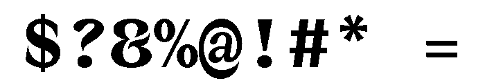 MottiMono Bold Font OTHER CHARS