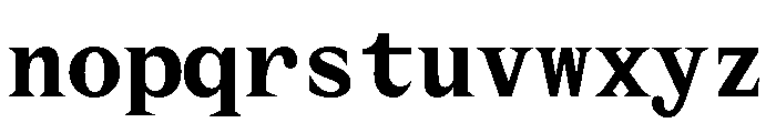 MottiMono Bold Font LOWERCASE