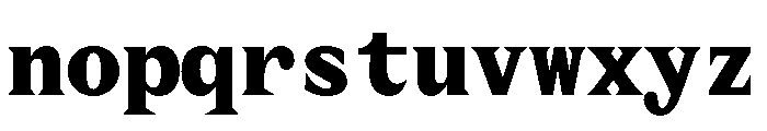 MottiMono ExtraBold Font LOWERCASE