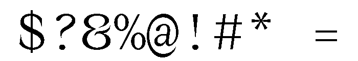 MottiMono Light Font OTHER CHARS