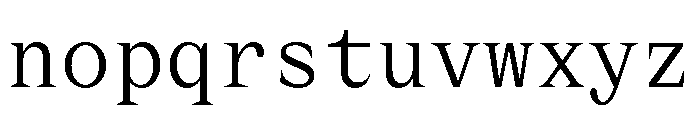MottiMono Light Font LOWERCASE