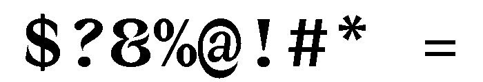 MottiMono Medium Font OTHER CHARS