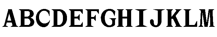 MottiMono Medium Font UPPERCASE