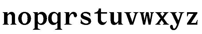 MottiMono Medium Font LOWERCASE