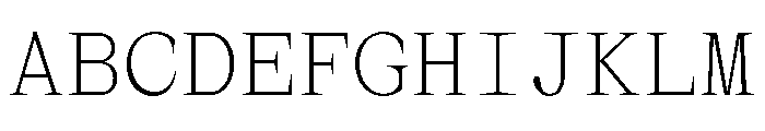 MottiMono Thin Font UPPERCASE