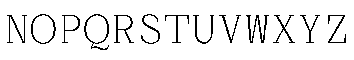 MottiMono Thin Font UPPERCASE