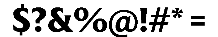 Moulin Bold Font OTHER CHARS