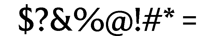 Moulin Regular Font OTHER CHARS