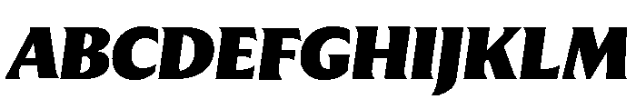 Moulin Super Italic Font UPPERCASE