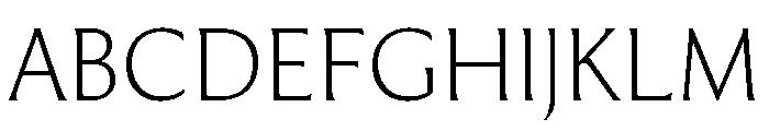 Moulin Thin Font UPPERCASE