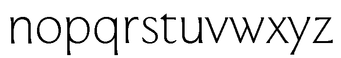 Moulin Thin Font LOWERCASE
