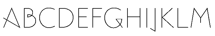 Movement DirectThin Instance Font UPPERCASE