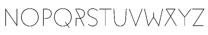 Movement DirectThin Instance Font LOWERCASE