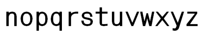 MonoCondensed Book Font LOWERCASE