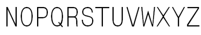 MonoCondensed Light Font UPPERCASE