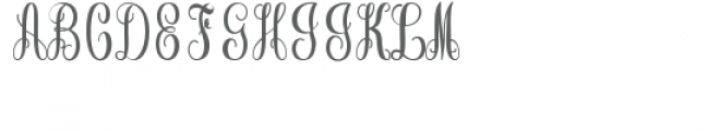 monogram basic script - happy holidays wreath Font LOWERCASE