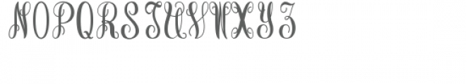 monogram basic script - happy holidays wreath Font LOWERCASE