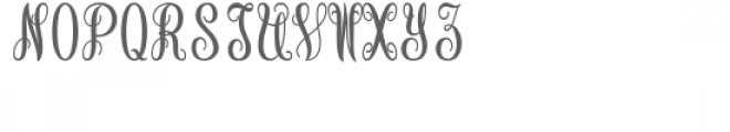 monogram basic script - snow princess Font LOWERCASE