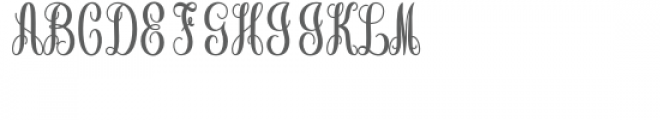 monogram basic script states A-Missouri Regular Font LOWERCASE