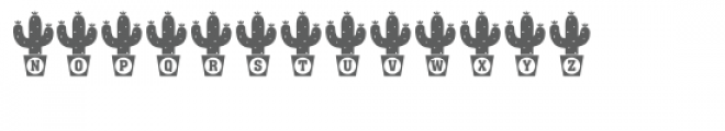 monogram cactus font Font UPPERCASE