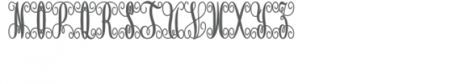 monogram elaborate script states Montana-W Regular Font LOWERCASE
