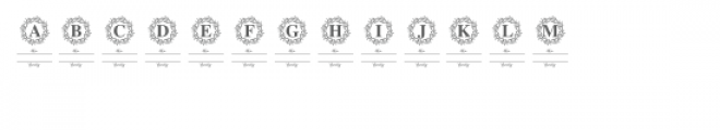 monogram family 15 font Font UPPERCASE