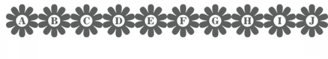 monogram flower font Font UPPERCASE