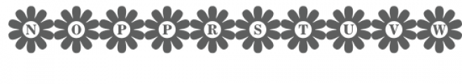 monogram flower font Font UPPERCASE