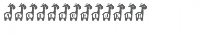monogram giraffe font Font LOWERCASE