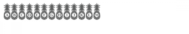 monogram pineapple font Font UPPERCASE