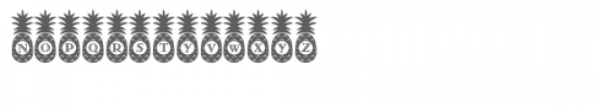 monogram pineapple font Font LOWERCASE