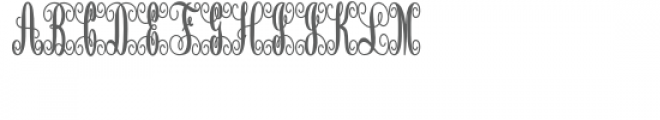 monogram script 2 arrow Font LOWERCASE