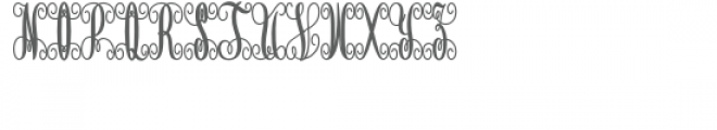 monogram script 2 arrow Font LOWERCASE