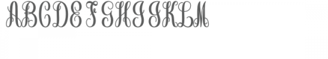 monogram script arrow Font LOWERCASE