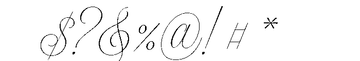 Model Display Font OTHER CHARS