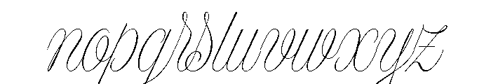 Model Display Font LOWERCASE