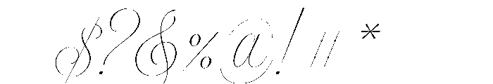 Model Font OTHER CHARS