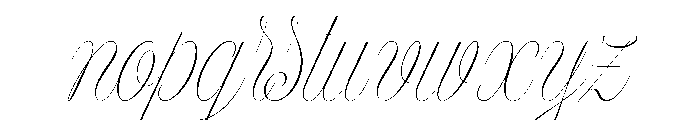 Model Font LOWERCASE