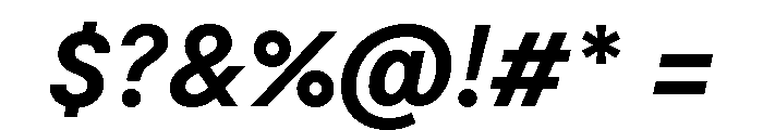 Moderat Bold Italic Font OTHER CHARS