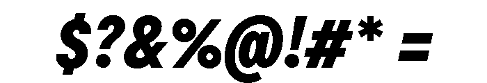 Moderat Condensed Black Italic Font OTHER CHARS