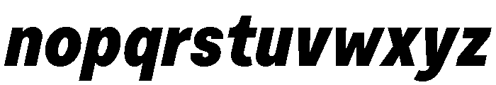 Moderat Condensed Black Italic Font LOWERCASE