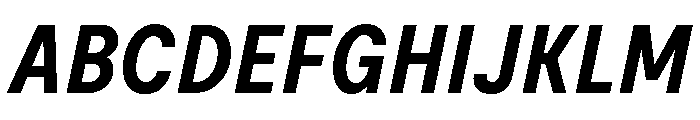 Moderat Condensed Bold Italic Font UPPERCASE