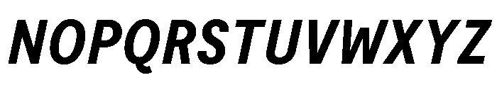 Moderat Condensed Bold Italic Font UPPERCASE