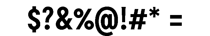 Moderat Condensed Bold Font OTHER CHARS