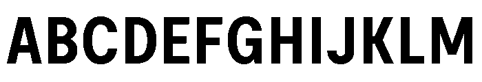 Moderat Condensed Bold Font UPPERCASE